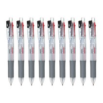 제브라 사라사4 4색 젤볼펜 멀티펜 0.5mm 클리어 J4J1-C, J4J1(클리어), 9개