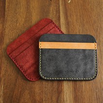 일로레더 2단 카드지갑만들기 가죽공예키트 DIY 학교수업재료 공예반제품 바느질공예 (이니셜각인포함), 옐로우, 올모