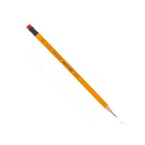 지우개달린연필 나무 펜슬 드로잉 크로키 필기도구 노란색 B 한다스 12P