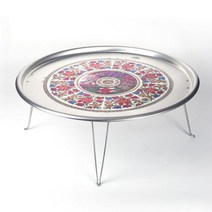 밥상 다과상 술상 찻상 옛날 양은 밥상 교자상 62CM, 왕왕대 4호 62cm