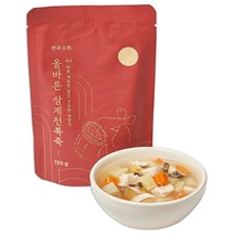 반려소반 올바른 강아지 고양이 간식, 1팩, 삼계전복죽