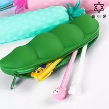 솔디몬 특이한 필통 대학생 인형 파우치 완두콩 바나나 심플, 1개