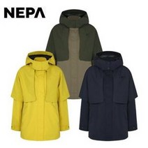 네파(여성) NC일산 심플한 디자인의 중기장 미니 판초 우의를 더한 2컬러 네쎄 하이브리드 간절기 바람막이 방풍 자켓 7H20642_NI