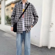 [최저가]남성 데일리 체크무늬 셔츠 기본 남방 4color