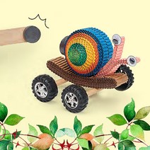 자석을 이용한 2롤 달팽이 자동차 장난감 만들기 1인용