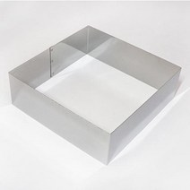 시둥마켓 +[시둥마켓]+_ 무스틀 제빵용품 짤주머니세트 초콜렛만들기 파운드케이크틀 케익틀, 카페테리아 베이킹 H사각 무스링 대형 1개 낮은틀