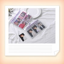 6공 3인치 투명 다이어리 앨범 속지 포토북 GD-11139, 펄 화이트 + 속지10P