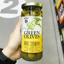 노브랜드 그린 올리브 340g, 종이박스포장, 1개