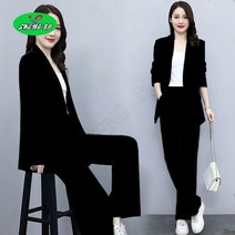 SHENGBO여성 정장 아우터 팬츠 투피스 가을 캐주얼 워크 세트001QDR112266