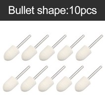 카운터싱킹 싱크 보링 10pcs 양모 펠트 장착 연마 버핑 휠 od 3-20mm 드릴, 총알 유형 10pcs, 20mm
