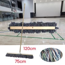 학교 청소용 원목 물걸레밀대 니스목봉 강당걸레 바닥 상가 마대 주민센터