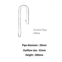 VIV ADA 품질 유리 난초 파이프 유출 유입 미니 사이즈 수족관 필터 튜브 및 워터 펌프용 신제품, 11 Orchid pipe in 20mm