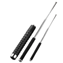 조이에스마켓 호신용품 삼단봉 경찰봉 접이식 블랙 1개