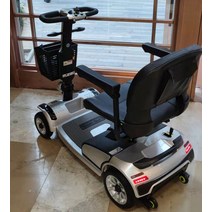 장애인전동차 장애인전동스쿠터 4개의 바퀴 이동성 스쿠터 전동 휠체어 장치 여행 성인 연장자를 위한 소, 02 GRAY