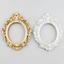 2개 세트 미니어처 앤틱 액자 7cm 2색 택1 납골당 꾸미기 사진 소품 인테리어 미니어쳐, 앤틱화이트(2개)