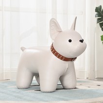 동물스툴 거실 원목 스툴의자 키즈용 가정용 인테리어 장식 키즈방 유치원 어린이집 키즈카페, 화이트 강아지