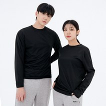 쿨링 무지 검정 로카티 로카 긴팔티