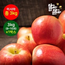 달아달아 정품사과 미시마 3kg(8-10과) 1박스, 단품