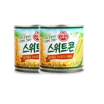 오뚜기 맛있는 옥수수통조림 스위트콘 340GX2 건강재료 비상식량 옥수수전 샐러드 볶음밥재료 2개, 1세트