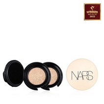 나스 NARS [더블패키지] 퓨어 래디언트 프로텍션 아쿠아 글로우 쿠션 SPF23/PA++ 리필 2개 세트, 한라
