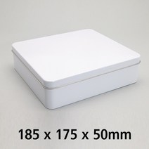 S111 화영제관 은색 흰색 소품보관 쿠키베이킹 포장 마카롱 포장 사각틴케이스
