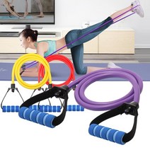 웨이트운동기구 1자형 튜빙밴드 홈트레이닝기구 근력 전신운동 헬스 어깨스트레칭 홈트 복근 코어운동 재활운동 전신운동기구 근력운동기구, 1자형튜빙밴드 상급용 퍼플
