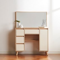 [모아이] 알로하 LPM 심플화장대(착불), 색상:내츄럴베이지