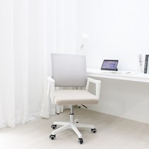 [ba92219ex] 비애노 컴퓨터의자 사무용 사무실 책상 의자 BA200, 화이트프레임(무헤드)+화이트