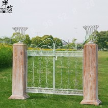 메쉬휀스문 전원주택대문 정원 단독주택 단단한 복고풍