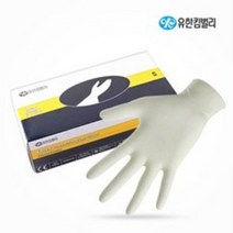 유한킴벌리 라텍스장갑 아이보리 병동용장갑 고무장갑 의료용 식품용 위생용 다용도장갑, M, 300매