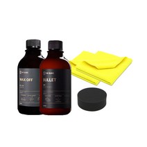 더클래스 왁스 오프 500ml 탈지제 유분 제거제 제거 왁스 리무버 클리너 패드, A-3 왁스오프 500 불렛 세트