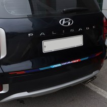 [JS AUTOMOTIVE] 팰리세이드 트렁크 엠블럼 스티커 도어라인 커버 랩핑 튜닝 몰딩 인테리어 악세사리 용품 패드, 화이트_이탈리아
