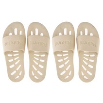 허니스 국산 미끄럼방지 발등낮은 욕실화 2개, 아이보리