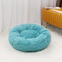 슈퍼 소프트 애완동물 고양이 침대 플러시 침대 도넛 침대 편안한 수면, 40cm, 중국, 에메랄드