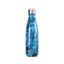 dengcardRoad 야외에서요 스포츠 주전자요 스테인리스 스틸입니다. 보온병, 500ml, 코랄블루