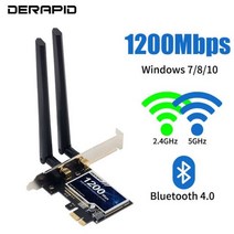 DREAPID 인텔 AXE3000 WiFi6E 카드 트라이 밴드 블루투스 5.2 무선 PCI-E 어댑터 데스크탑 용 Win10-64bit, 01 DREAPID AC1200M