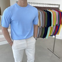 간빠레 남성 쿨냉감 소프트 라운드 반팔니트