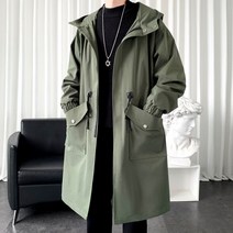 남자 롱피쉬테일 롱야상 아우터 바람막이 사이즈번역