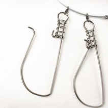 10구 부력 와이어 꿰미 민물 붕어 양어장 물고기뜰채 송어 계류낚시 뜰망