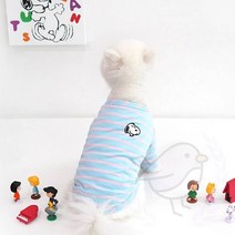 새임 스트라이프 티셔츠 2XL 스탠다드푸들옷 반려견옷 아기강아지옷, 민트