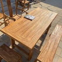 고제 고재테이블 고재상판 통원목식탁 카페테이블 느릅나무 고풍 맞춤형 오래된 느릅나무 도어 패널 티 테이블 수조 오래된 도어 패널 단단한 복고풍 풍화 통나무 오래된 나무 보드 오래된 도어 패널 테이블 사용자 정의, 모으다, 브래킷 구조, 단상단 테이블 200×80×75 배송무료 료