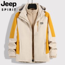 JEEP 남자 아웃도어 등산복 여자 투피스 2가지 상의 기모 방풍 방수 스키복 보드복