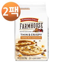 페퍼리지 팜 팜하우스 씬 앤드 크리스피 토피 밀크 초콜릿 쿠키 6.9oz, 2팩