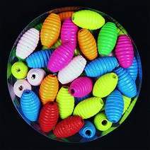 나무모양비즈 타원골뱅이 25x14.6mm 1통