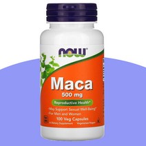 나우 푸드 마카 500mg Maca root 마카 뿌리 100 베지캡슐