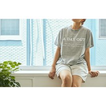 바닷가마을 데이아웃 노브라티 데일리티셔츠 문신노브라티
