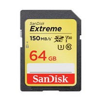 SONY 사이버샷 DSC-RX100 VII 호환 카메라 MLC 메모리카드 64GB, 선택하세요, san extrem SD카드 64GB