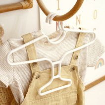 베베 유아옷걸이 (하트비행기모양) 10p, 하트 화이트10P