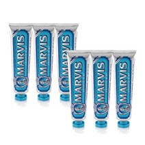 마비스 아쿠아 민트 치약, 6개, 85ml