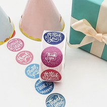 감사 스티커 곰신 개별 포장 청첩장 결혼 답례품 F